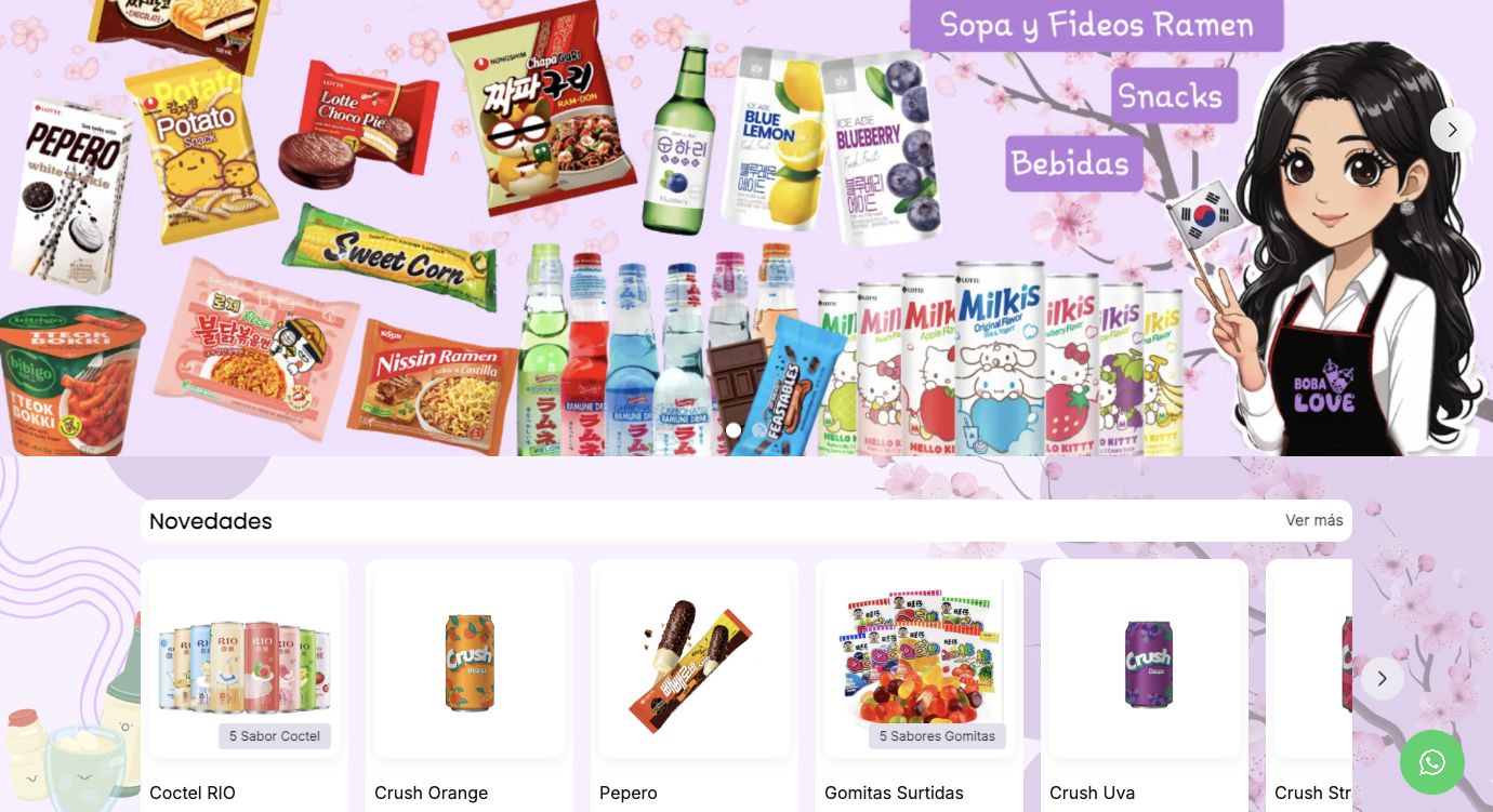 Proyecto ecommerce para Boba Love Peru